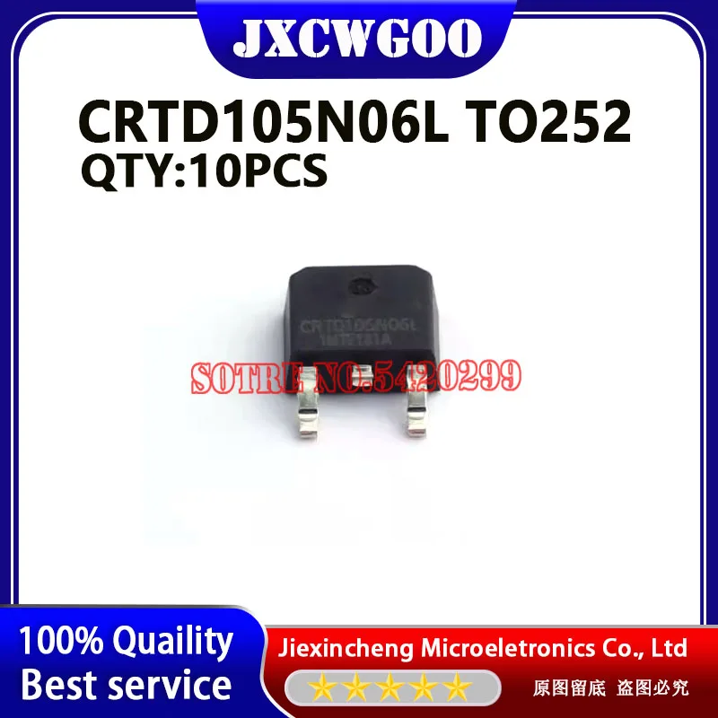 10-pecas-crtd105n06l-crtd105n06-mosfet-88w-60v-64a-to-252-novo-original