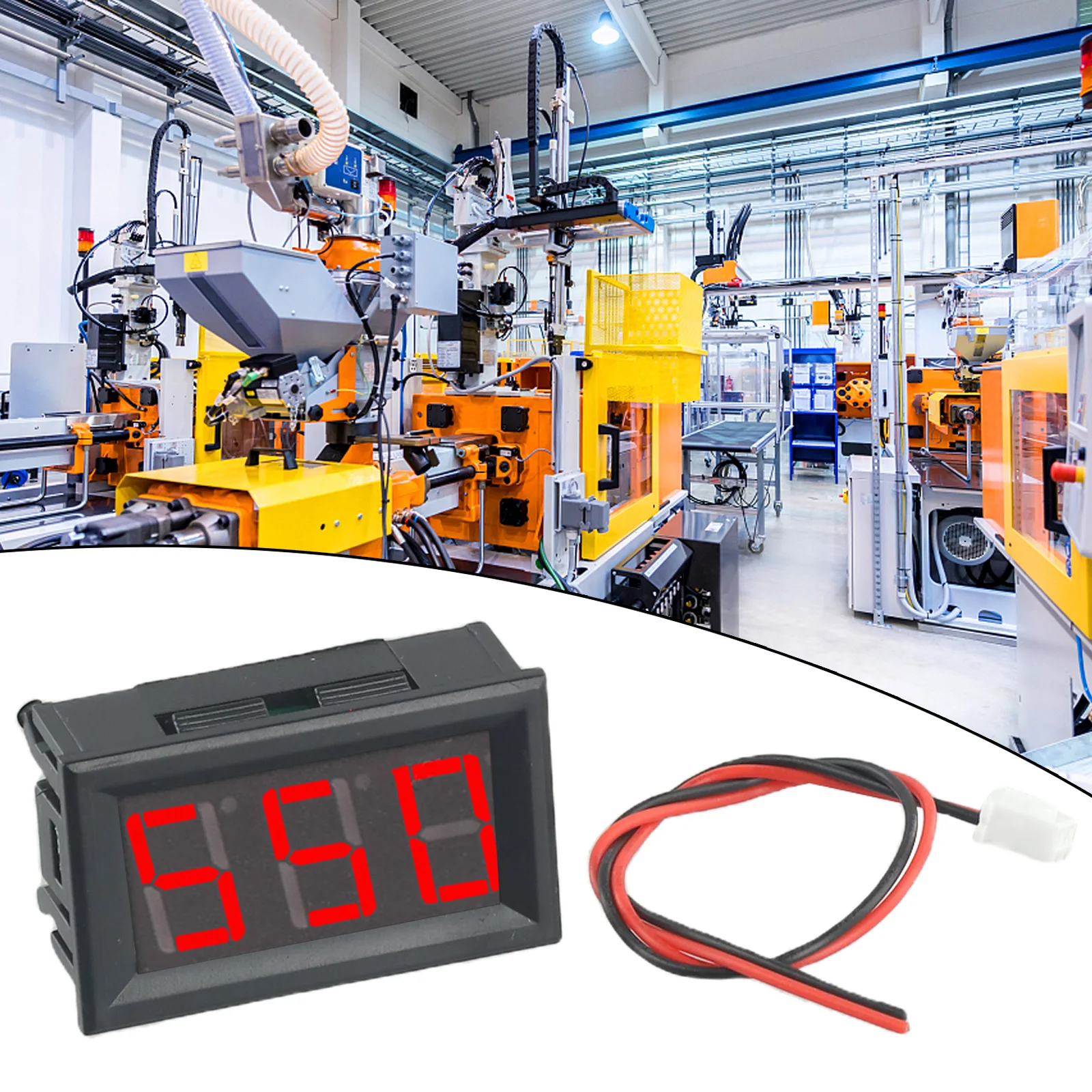 1PC AC70V-500V voltmetro digitale a LED a 2 linee misuratore di tensione 0.56 pollici LED Digital Volt strumento strumento Display rosso blu verde