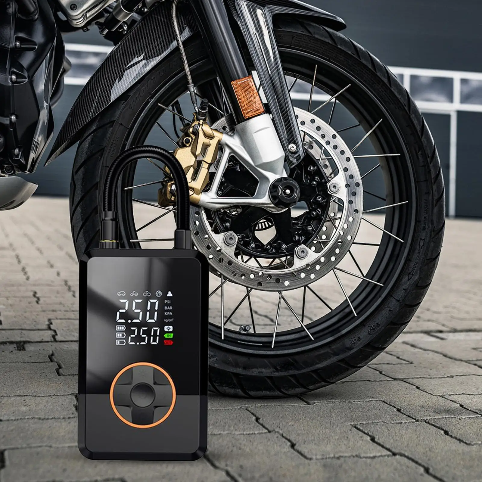 

Air Pump For Car Tires 130psi Fast Inflation Tool Portable Air Compressor Car Inflator For Motorcycle SUV Sedan Truck Basketball