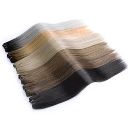 Synthetic Straight Hair Bundles Extension Pony Hair Bundles Crochet Braids Hair Yaki Straight Hair Weaving Full to End For Women