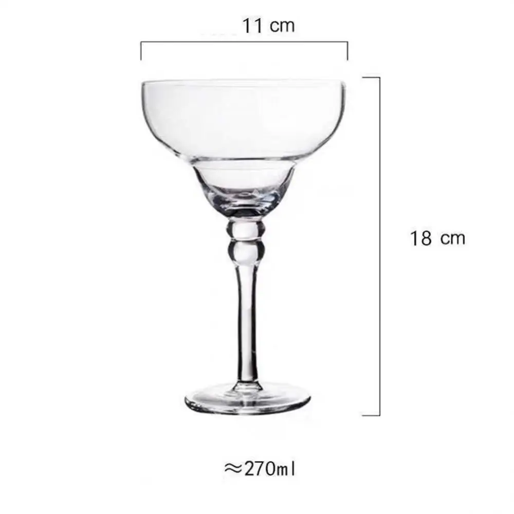 Cocktail Cup Crystal Clear Design Safe Packageing Glass 270ml Kitchen Accessories 2023 Creative Wine Glasses Crystal Clear 165g