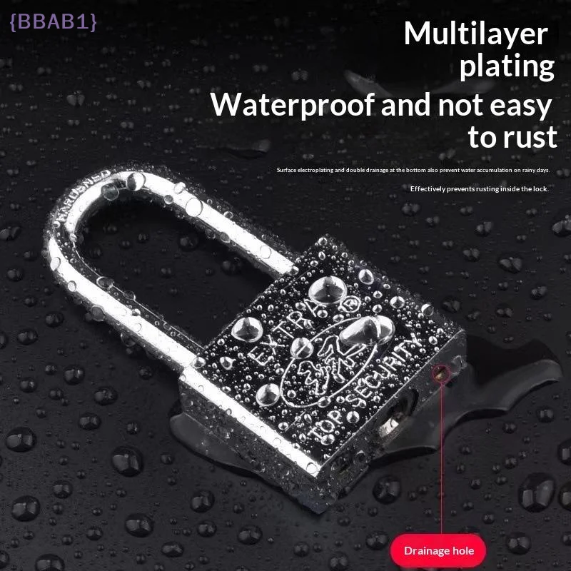 【AB1】Premium Multi-Layer Electroplated Heavy Duty Iron Lock Heavy Duty Anti Theft For Home Door Office Gate Indoor Safety Use{H}
