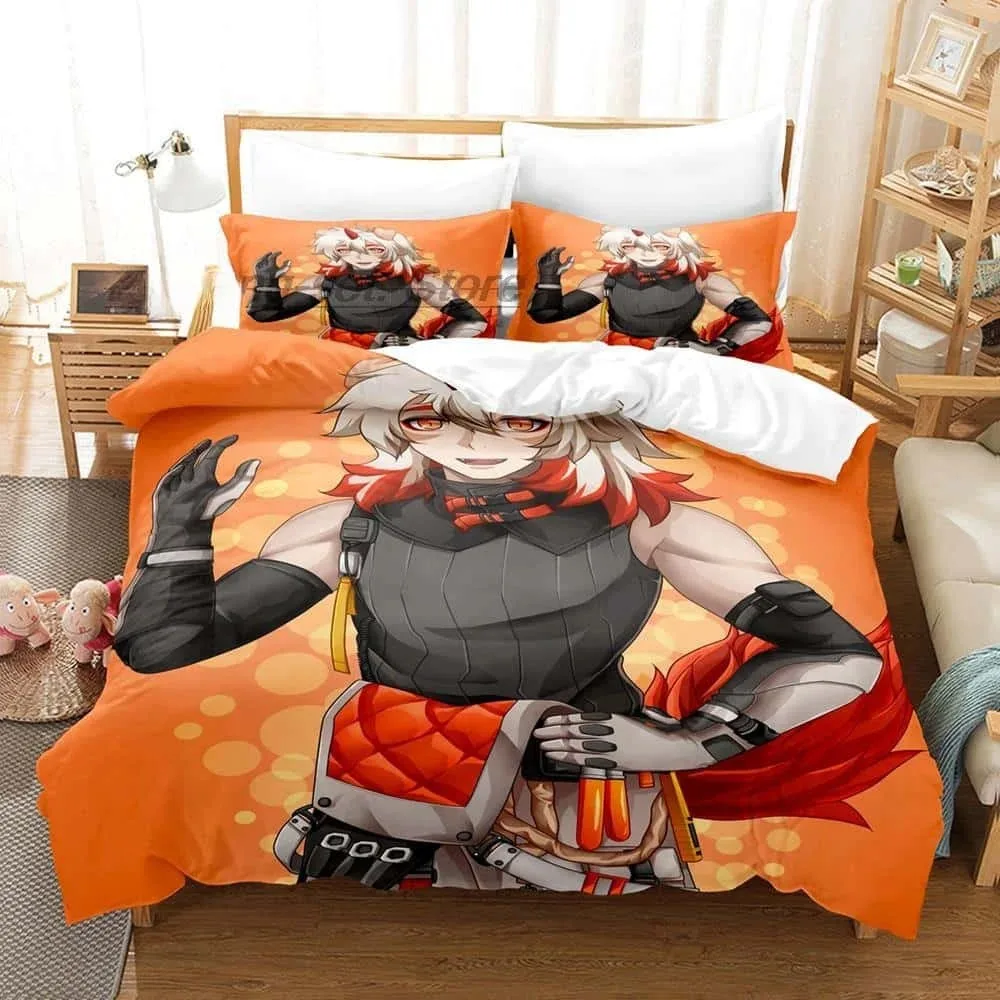 3D Print Anime Arknights Bedding Set Single Twin Full Queen King Size Bed Set Adult Kid Bedroom Duvet cover Sets Home Textiles