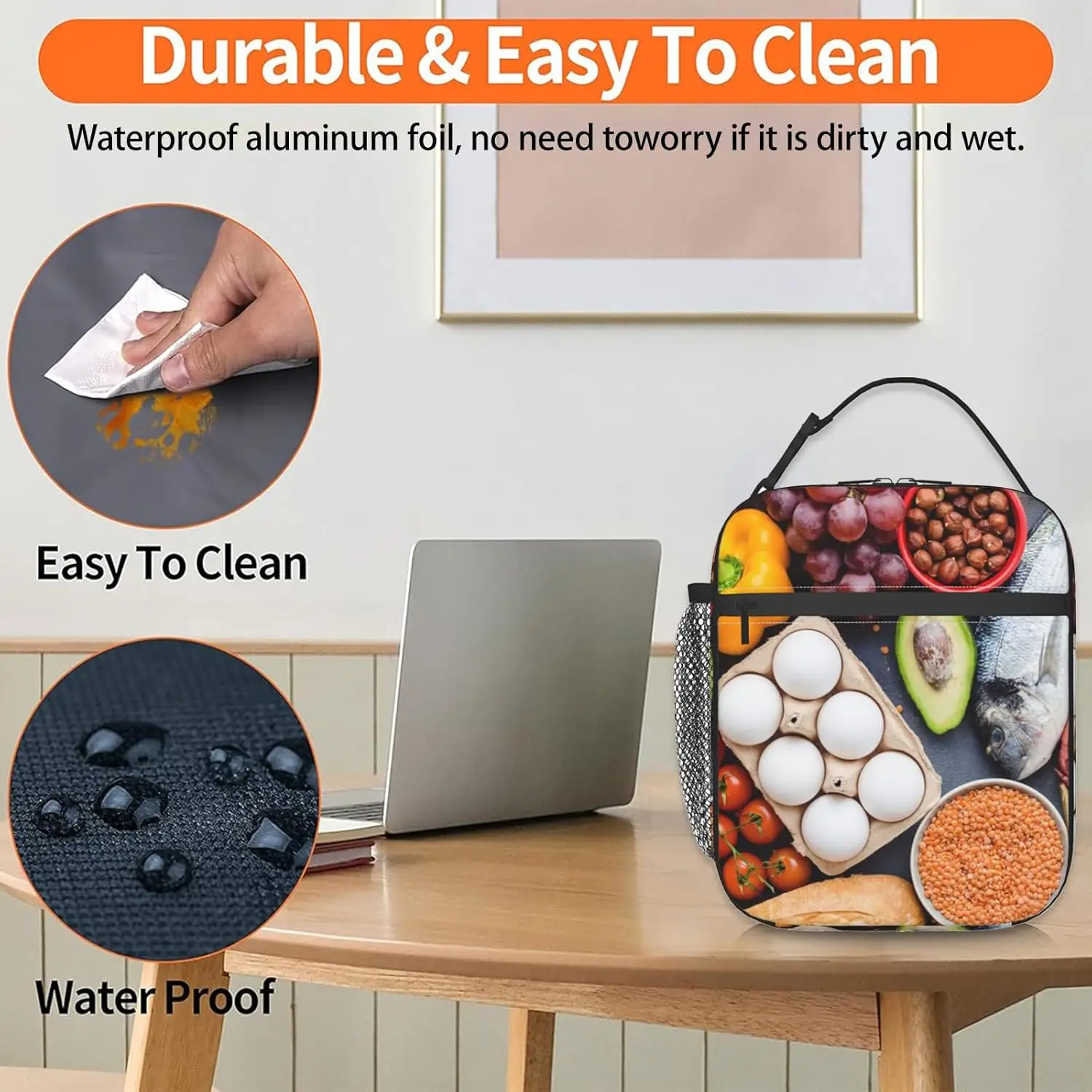 حقيبة غداء حرارية قابلة لإعادة الاستخدام من FrogForest Banjo للنساء البالغات حقائب تبريد للمدرسة والنزهات والسفر وموضوع الغابات الساحر #6