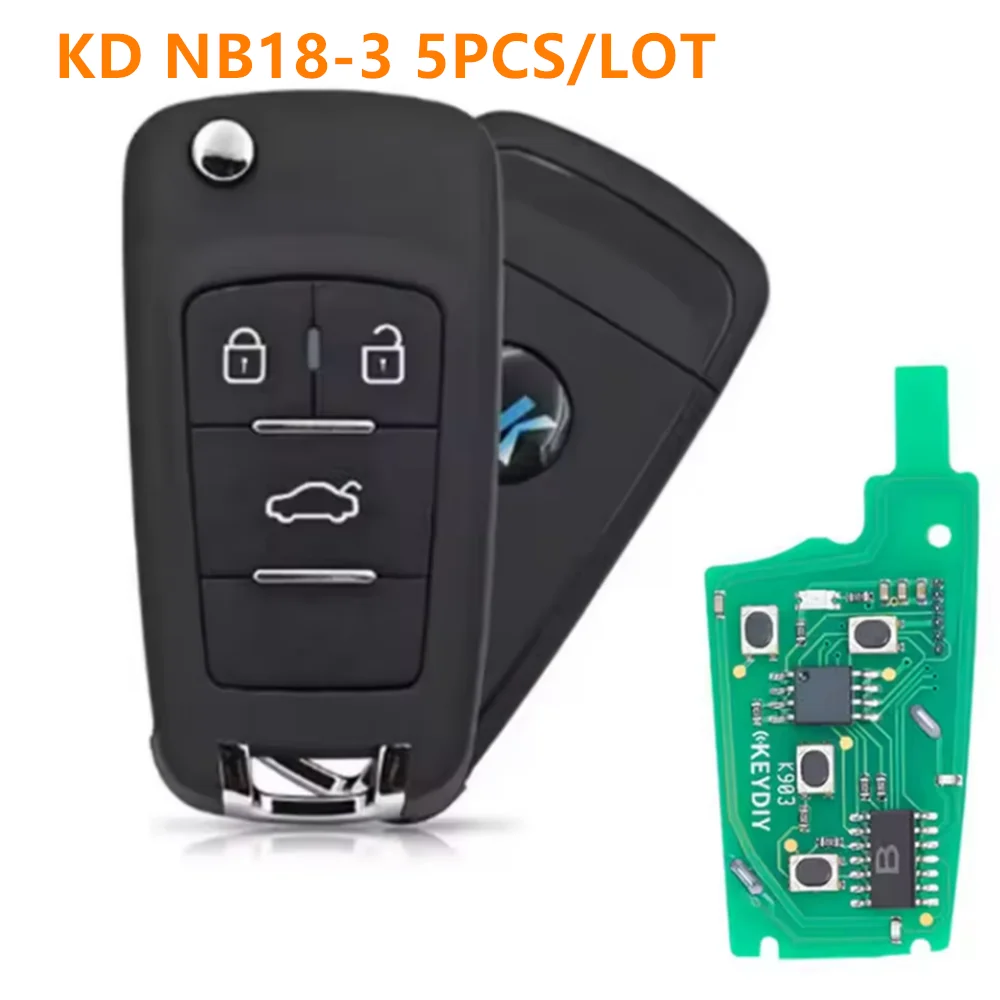 5pcs KEYDIY NB Series Remote Key with Chip NB24-3 NB24-4 NB18-3 NB30 METAL NB47-3 Key for KD-X2 KD900