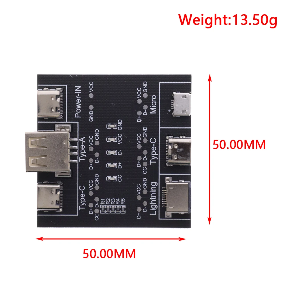 DT3 Data Cable Detection Board Type C USB C Micro USB Cable Tester Detector for Apple IOS Android Fast Quick Charging Lighting