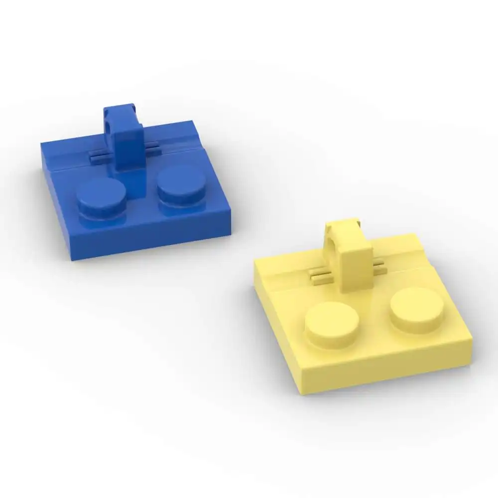 

MOC 10 шт. часть кирпича 92582 шарнирная пластина 2x2 набор строительных блоков с замком на верхних частиц головоломка DIY игрушки подарки на день рождения для детей