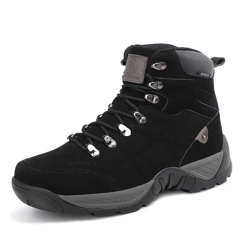 2024 High top new men's large size military training boots non-slip comfortable mountain men's shoes casual sports shoes