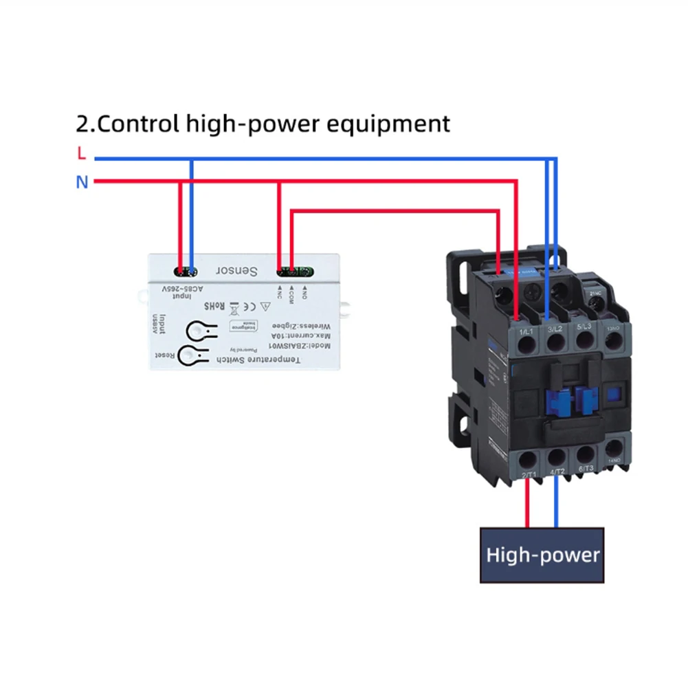For Tuya Smart Temperature Switch Supporting Remote for On Off Control and Live Temperature Readings from Any Location