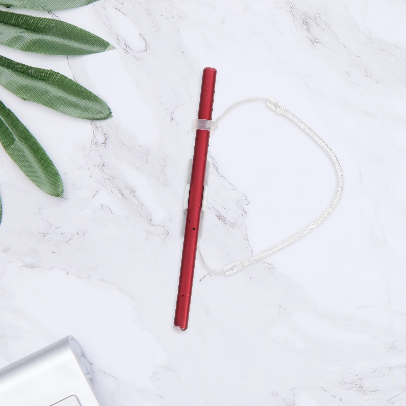 

2 Pcs Lanyard Signature Pen with Holder Wrist Strap Anti-lost Lanyards Tether Stylus Leash White