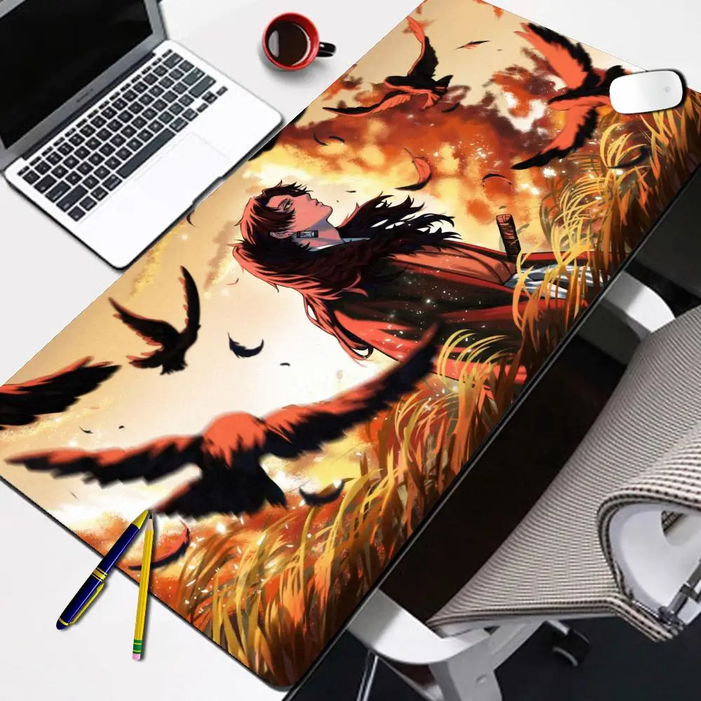 

Самурайские игровые коврики, офисные аксессуары, коврик для мыши Xxl, коврик для мыши в стиле аниме, геймерский 900x400, коврик для компьютерного стола, большие коврики для ПК Mause