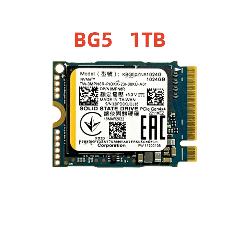 Original BG4 BG5 AG12 256G 512G 1TB SSD 2230 PCIe 3.0x4 Gen 4X4 NVMe M.2 For KIOXIA SteamDeck Surface