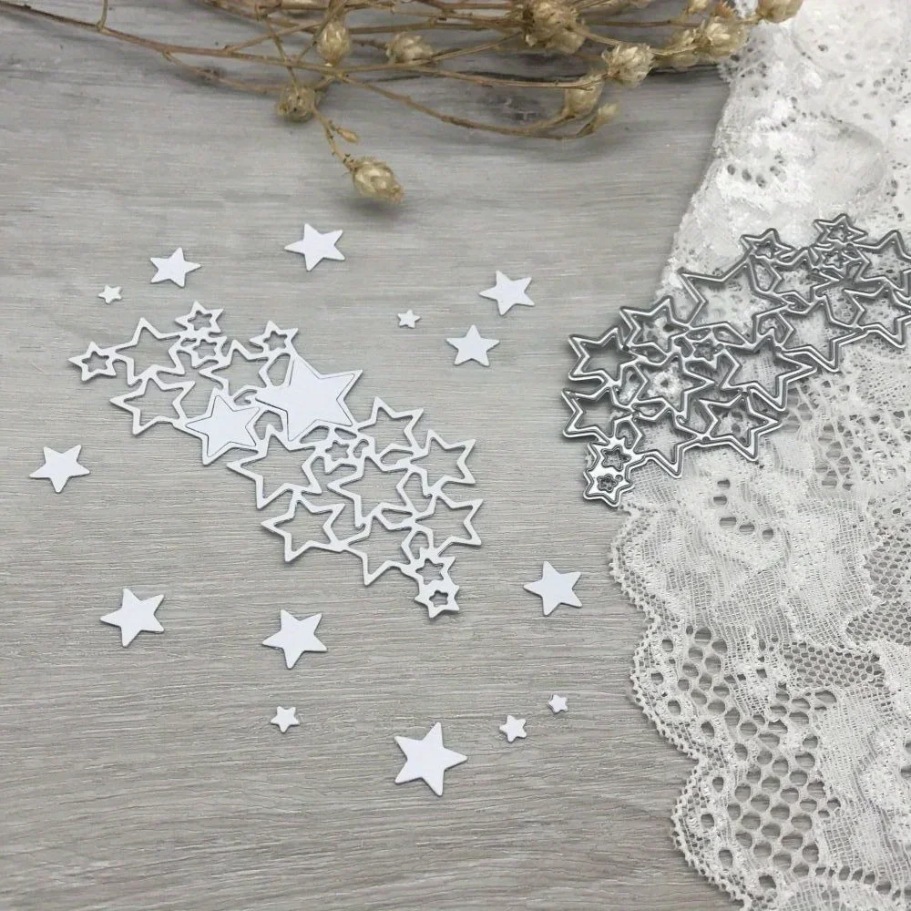 

1pcs metal cutting dies cut die mold star decoration Scrapbook paper craft blade punch stencils dies