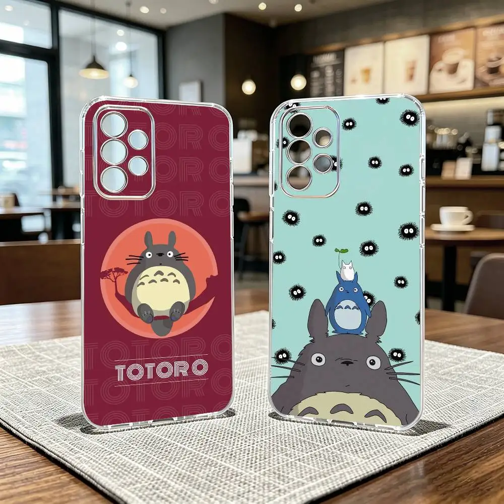 Film T-Totoro-o Phone Case For Samsung S25,S24,S21,S22,S23,S30,Ultra,S20,Plus,Fe Transparent Cover
