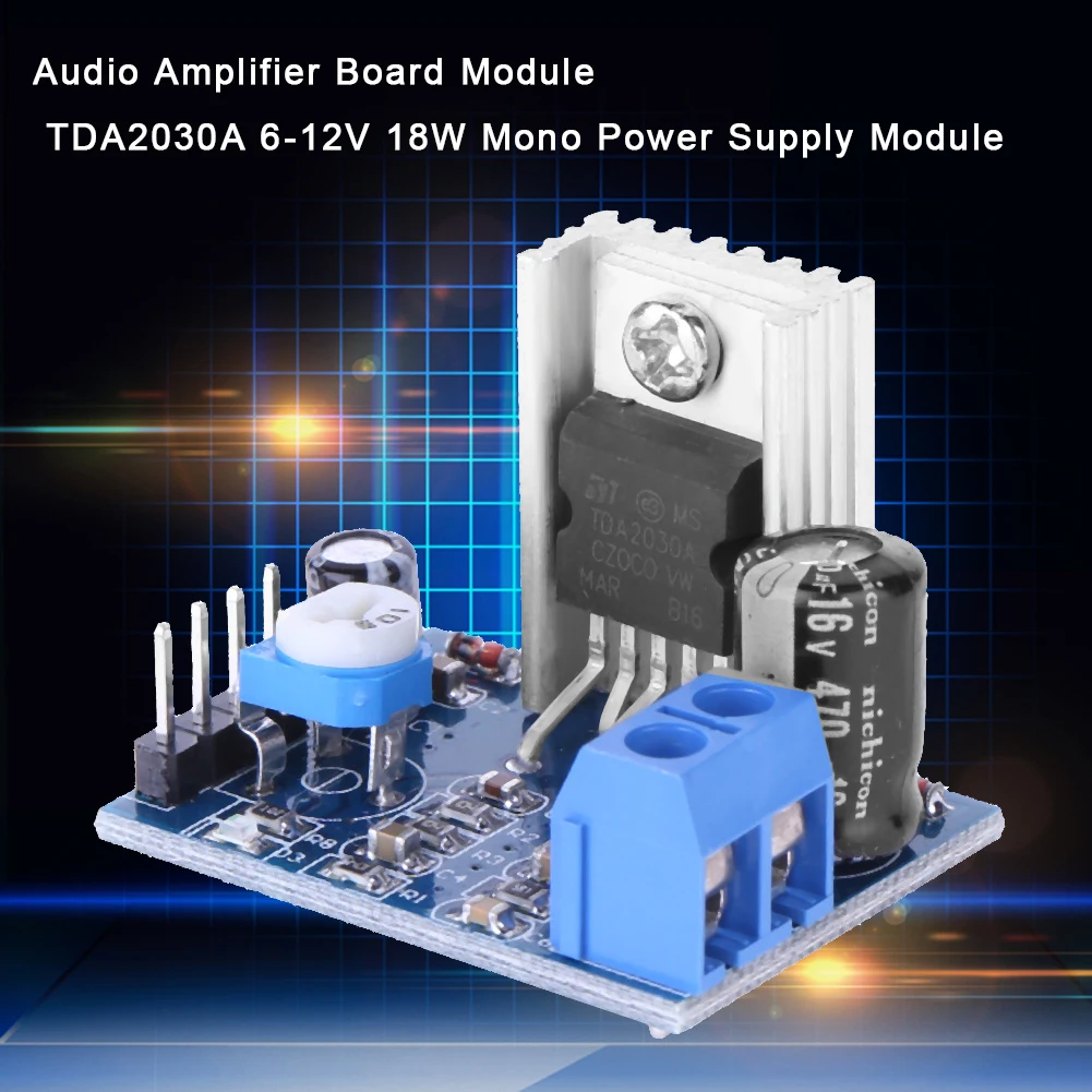 Audio Amplifier 18W Speakers Module Converter Volume Adjustable Speakers Audio Amplifier Module for Audio System DIY Speakers