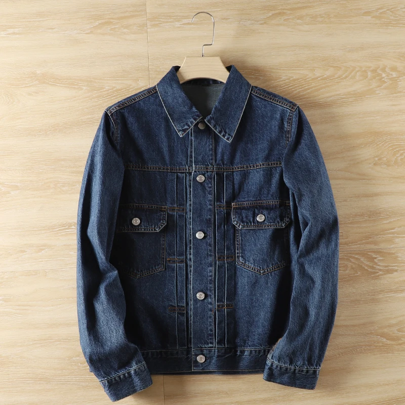 

Мужская джинсовая одежда Jaet Autumn Faion, рабочая одежда в стиле ретро, верхняя одежда с несколькими карманами, подставка, длинный све, молодежный тренд