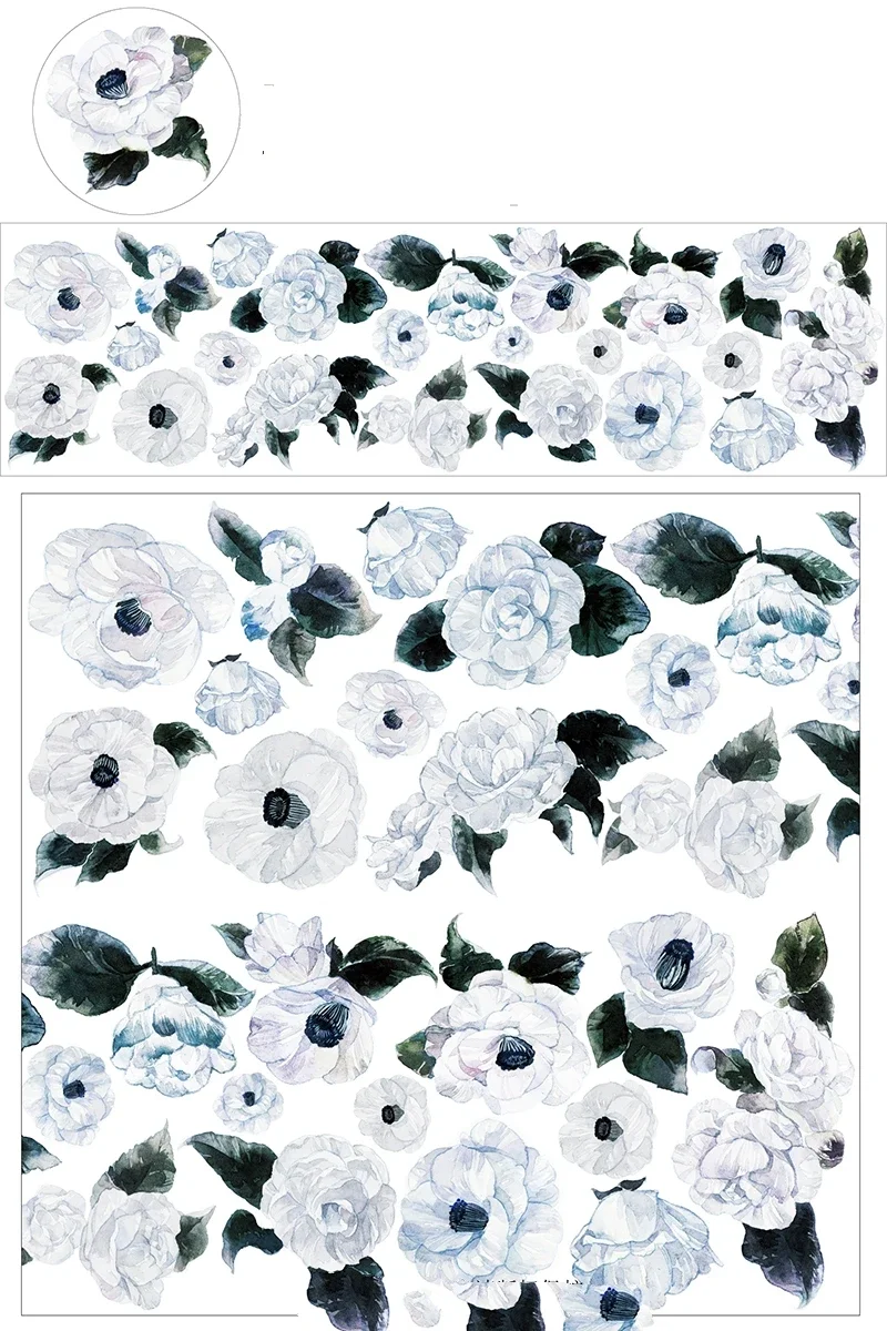 Beautiful Flower PET Decorative Tape