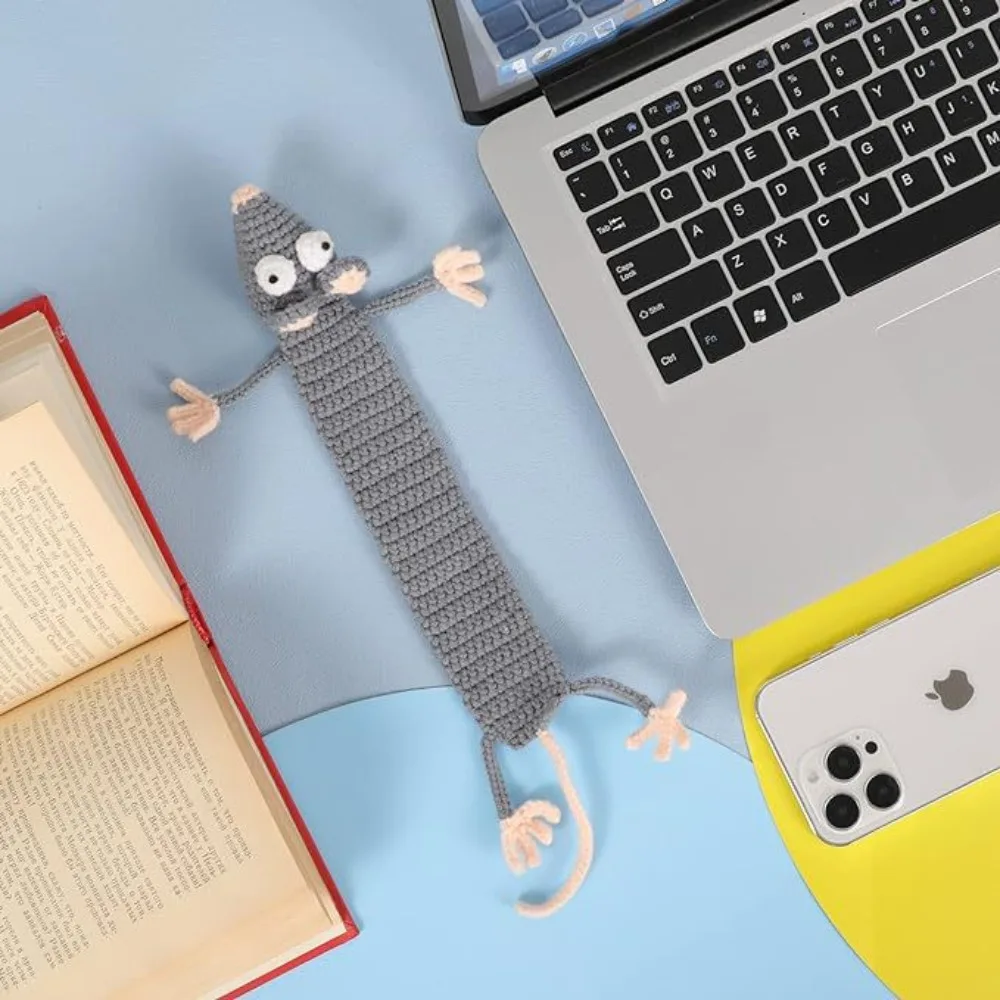 Page Holder Clip 3D Animal Cartoon Bookmark DIY Hanger Crochet knitting Bookmark Office Supplies School Stationery Book Clip