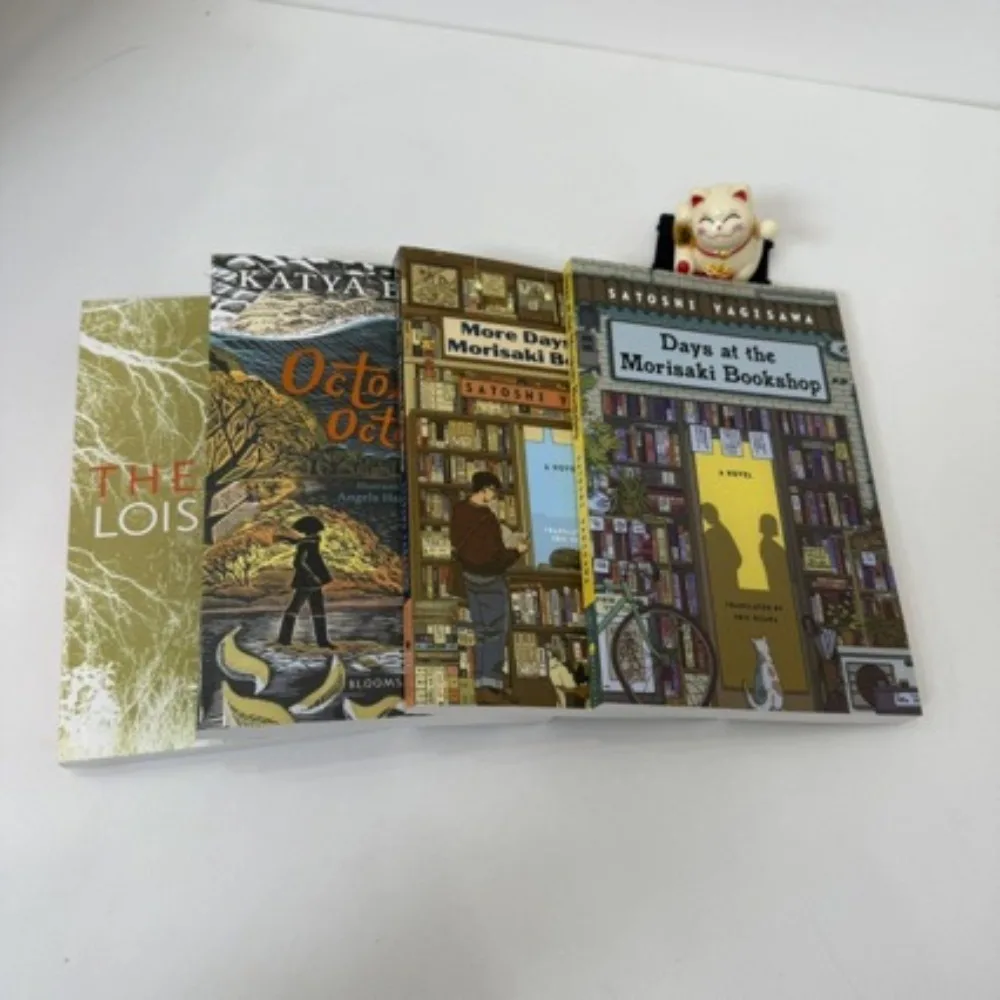 Livraria MoriSaki Conjunto de 4 livros da Satoshi Yagisawa Livraria de ficção de cura japonesa Histórias de vida Coleção completa