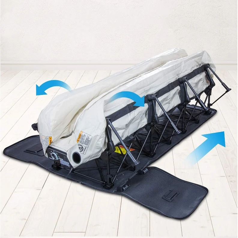 

Foerstine Self Inflating Inflatable Bed Mattress with Frame and Rolling Box Suitable for Travel Vacation Camping Entertainment