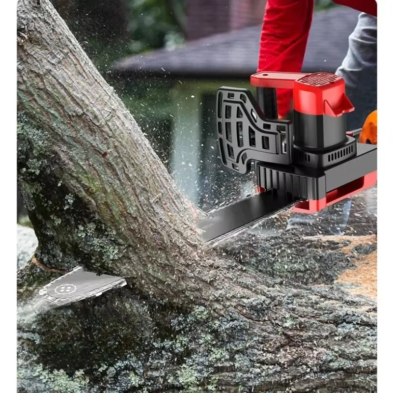 Handheld Lithium Electric Chainsaw Rechargeable Battery Chainsaw Wood Cutting Machine