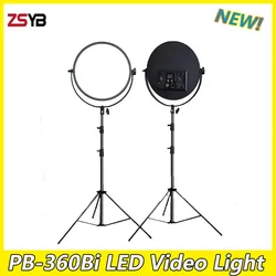 ZSYB PB-360Bi LED Video Light 60w Live Fill light Indoor Photo Shooting Playing light for Live Stream Video Photography Studio