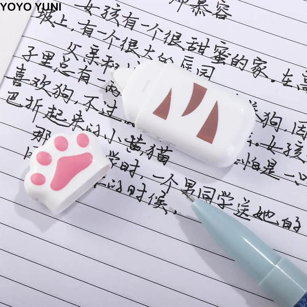 

Cute Lovely Student Prize School Office Supply Gift Cat Claw Correction Tape White Out Corrector Correction Supplies Stationery