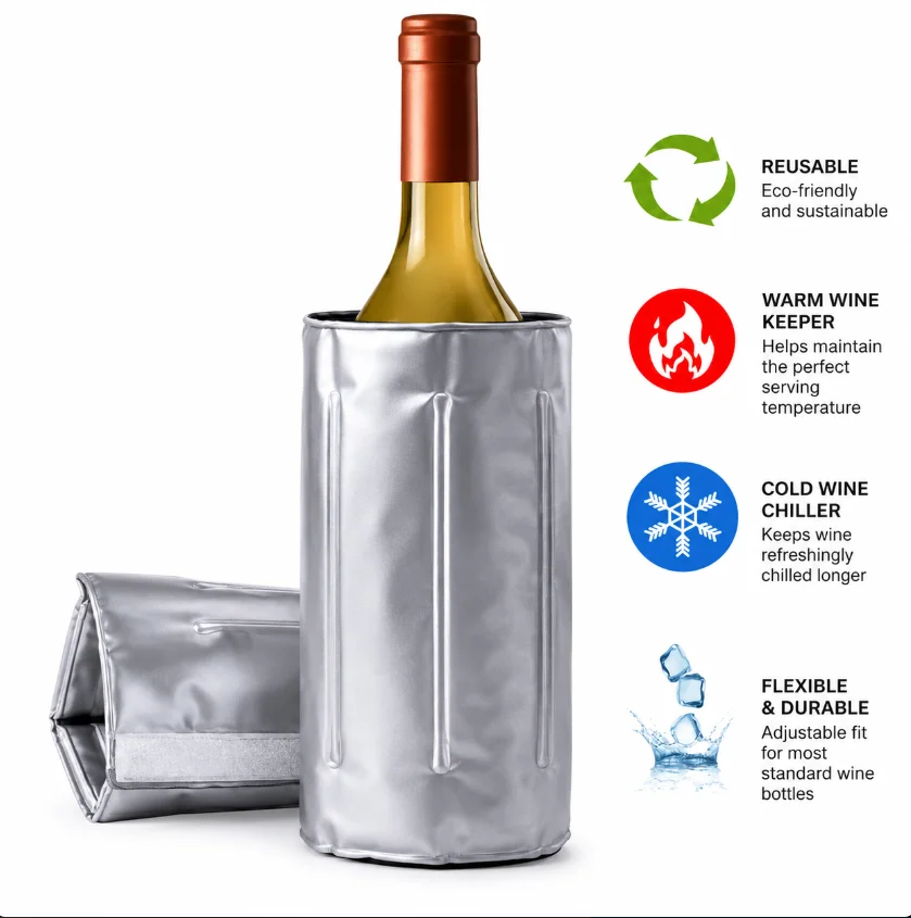 Isolierte Weinkühler-Hülle Sil – Wine Beer Tequila Bewertung und Preis