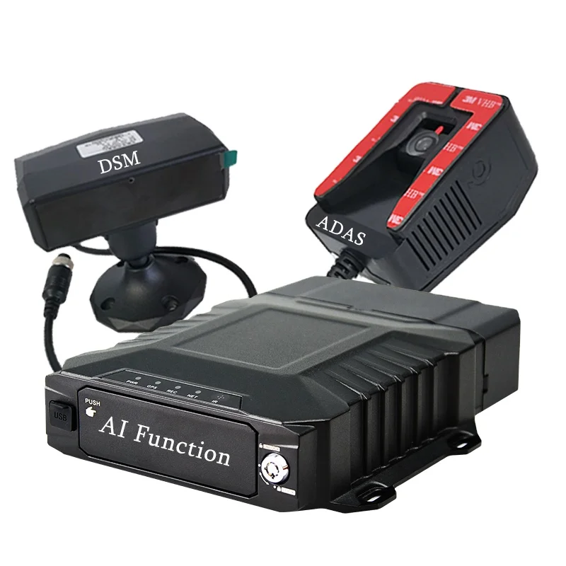 1080p Video Recorder Mdvr Cmsv6 Management Platform Vehicles 8 Channel 4g Gps Mobile Mdvr Bus Tracking Adas Dsm 4ch Hdd AI Mdvr