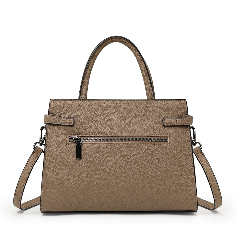 Genuine leather women\'s bag original first layer cowhide women\'s hand shoulder simple tote bag occupation