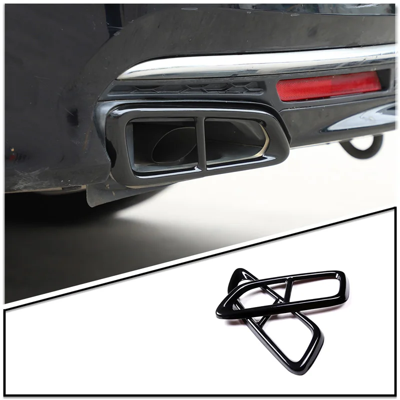 

Tail Back Exhaust Muffler Tip Pipes Protective Covers For Honda Accord 2014-2017 Pipe Throat Exhaust Outputs Tail Frame Sticker