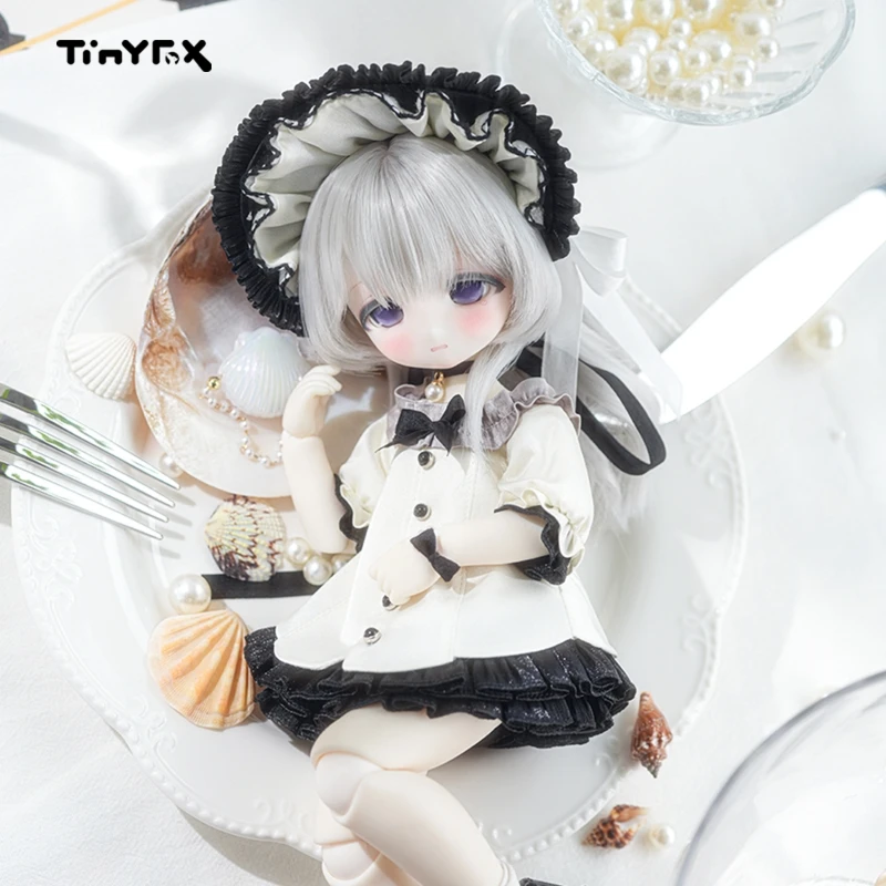 Tinyfox Offizielle Wueste Nurse Miss Oyster Bjd bewegliche Gelenkpuppe 1/6 echte 2D-Puppe zum Sammeln, komplettes Set, Geburtstagsgeschenk für Mädchen