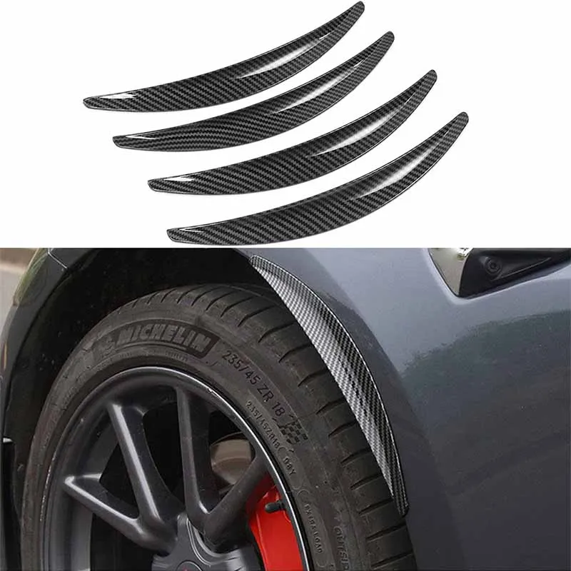 

Car Wheel Eyebrow Arch Trim Side Fender Flare Strip carbon fiber pattern For Tesla Model 3 Auto Accessories