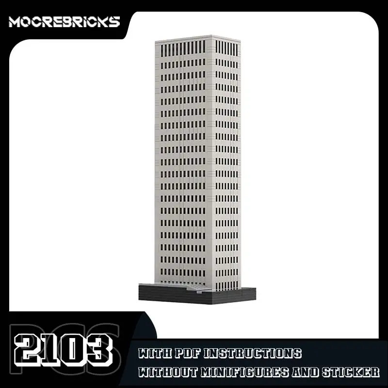 

New Architecture One Shell Square Building Blocks Urban Skyscrapers Model Assembly Technology Bricks Toy Children's Puzzle Gift