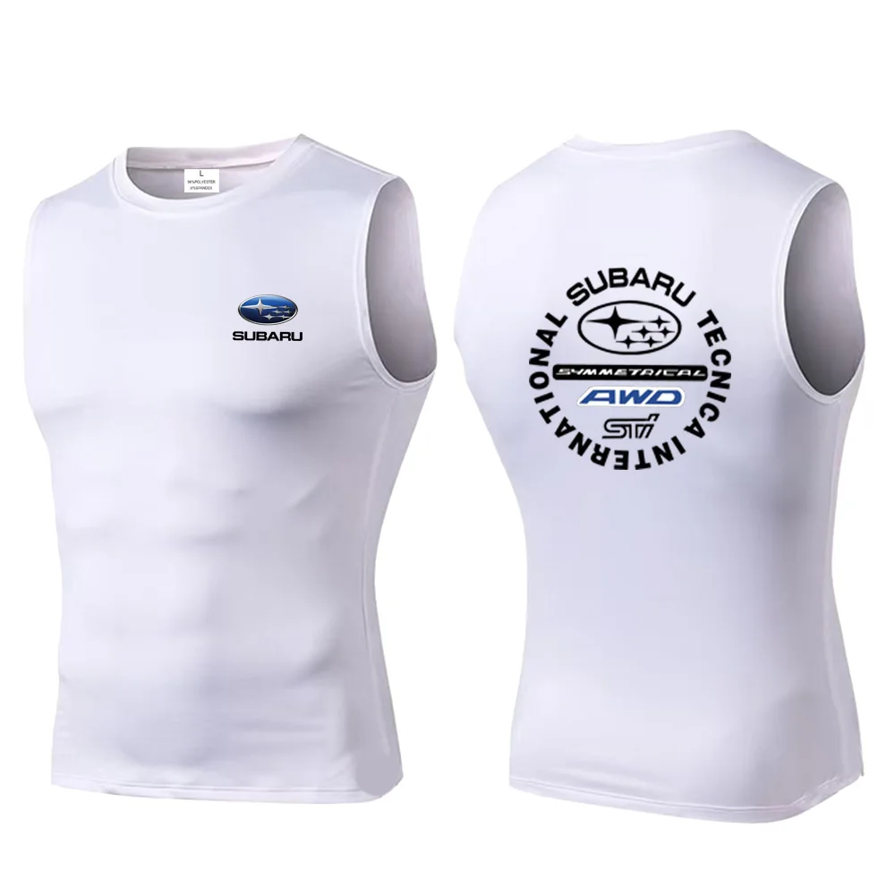 

SUBARU racing vest, American basketball training suit, men's camisole sleeveless T-shirt, quick drying breathable sports jersey,
