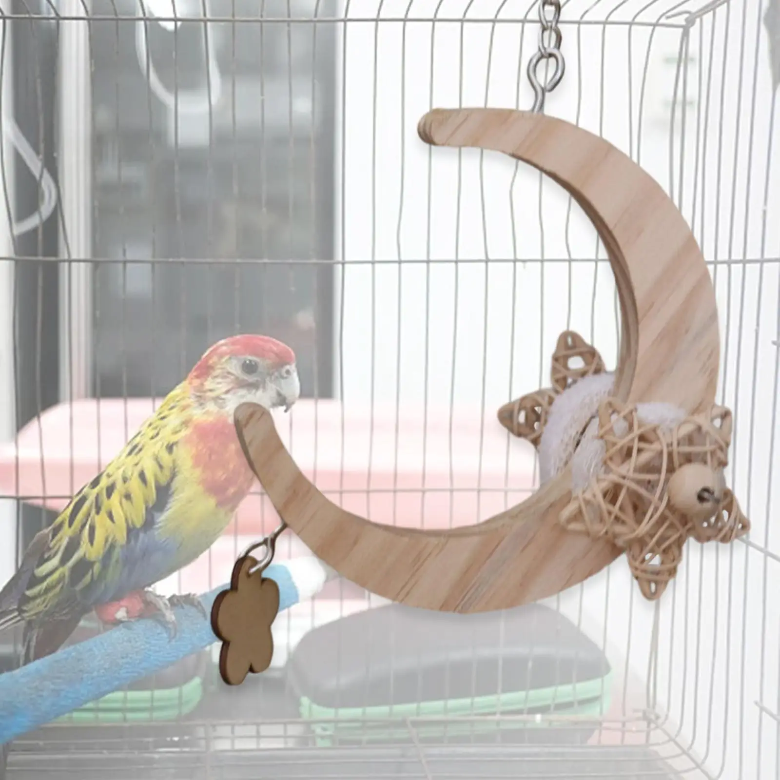 Bird Shredding Foraging Toys Parakeet Toy Bird Chewing Toy Multifunctional Bird Cage Accessories for Lovebird Mynah