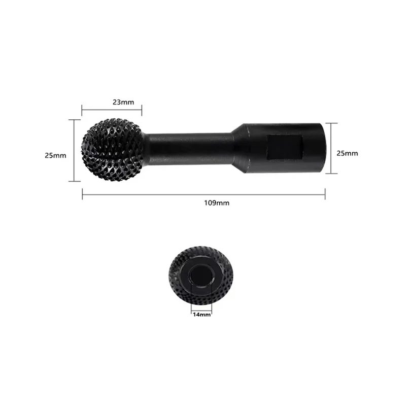 Diskon Besar-3X Bola Gouge Bulat Spindel Berbentuk Kayu Gouge Daya Ukiran Lampiran 115/125 Sudut Penggiling 25Mm Kepala