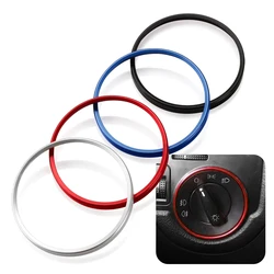 Car Headlight Switch Decorative Trim Frame Ring For Volkswagen VW Golf Jett MK5 MK6 Passat B6 B7 CC Touran Tiguan