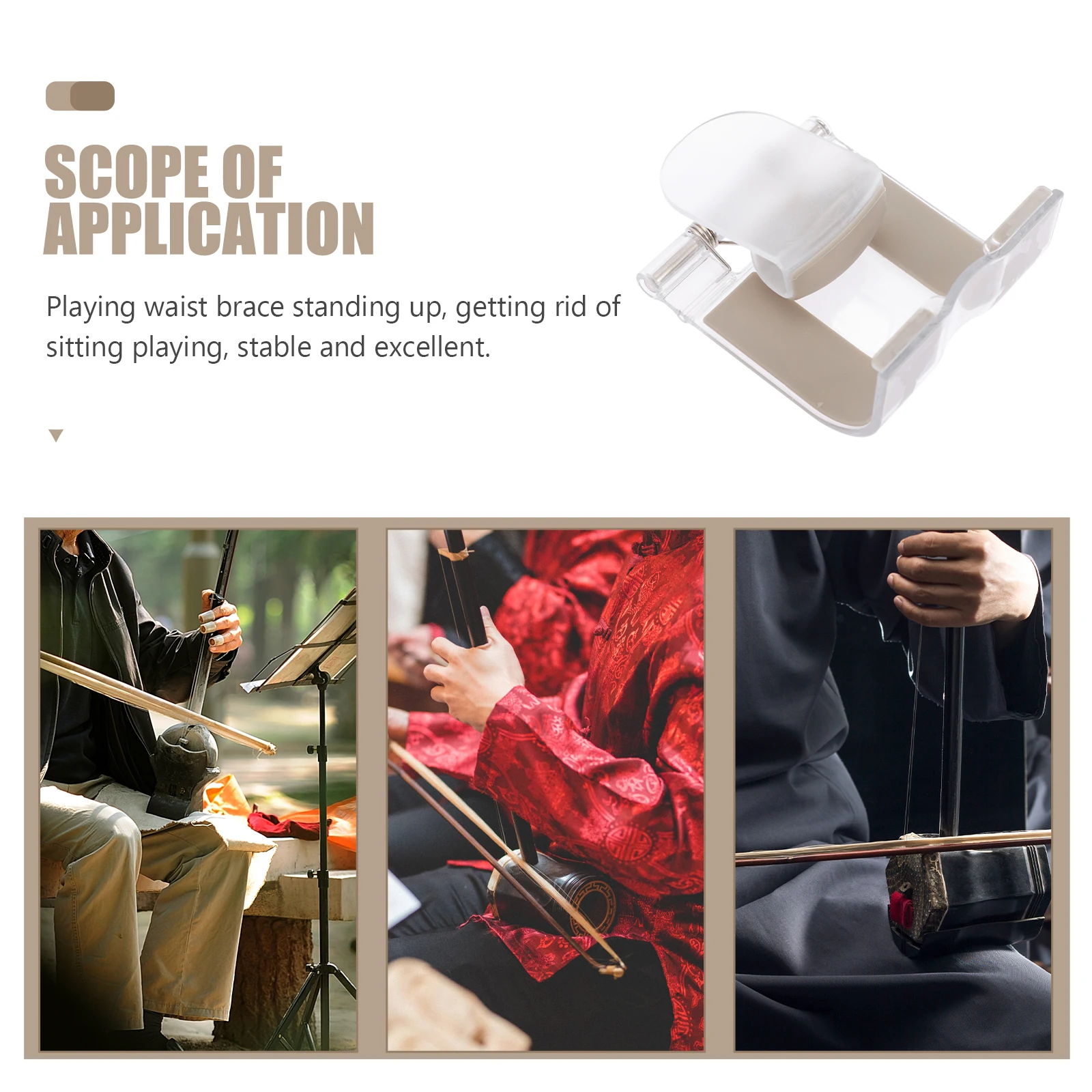 

Belt Bracket Hook Lumbar Erhu Standing Accessories Support Racks Chinese Waist Holder
