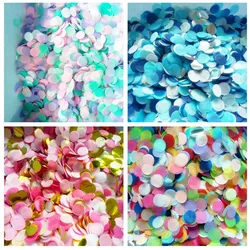 10g/pack 2.5cm Round Confetti Sequined Balloon Filler Wedding Toss Round Paper Birthday Party Decoration Confetti Craft Supplies