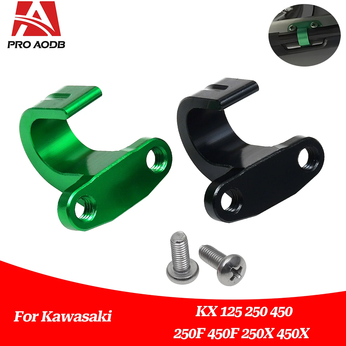 CNC-Bremsölklemmen vorne und hinten für Motocross, passend für Kawasaki KX85 KX100 KX125 KX250 KX450 KX250F KX450F KX250X KX450X KLX450R