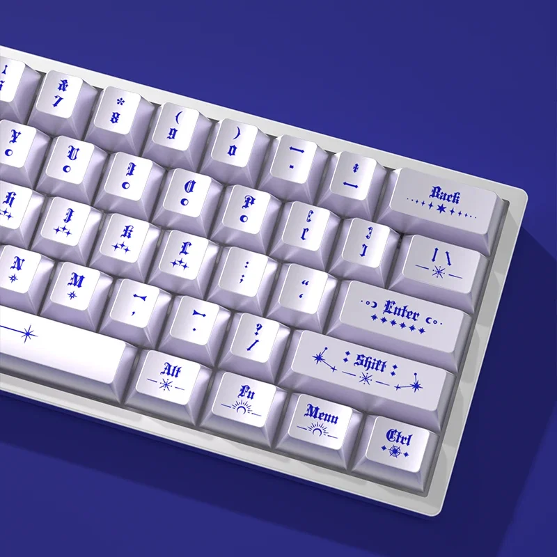 Symphony Pearl Band Star Keycap Gravado Original Keycap PBT Adaptação 60 68 75 100wooting Meijia Lion