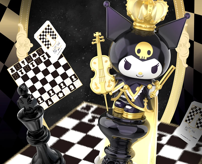 ホットサンリオクロミボックスブラインドおもちゃチェスかわいいシリーズ装飾品アニメーション周辺機器子供の誕生日プレゼントクリスマスモデル