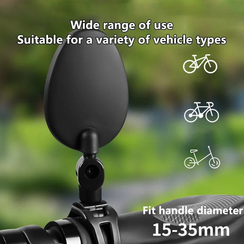 

New Mountain Bike Rear View Mirror Wide Angle Flat Mirror For Bikes - Essential Cycling Safety Gear