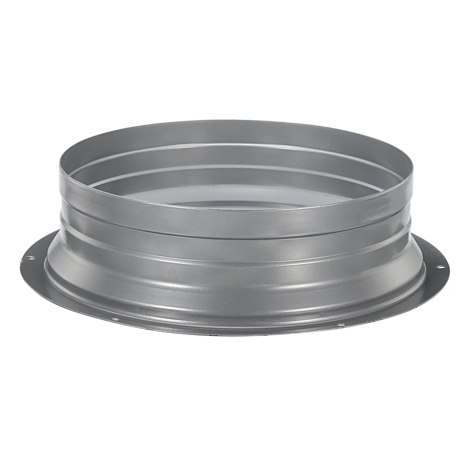 

Duct Connector Flange, Metal Fitting Straight Pipe Flange Round Ventilation Air Duct for Heating Cooling Ventilation HVAC System