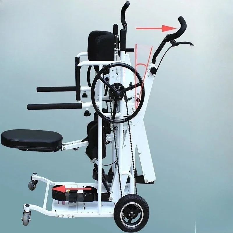 

Paraplegia rehabilitation exercise walking standing frame Taihe gait simulation walker lower limb paralysis exercise standing