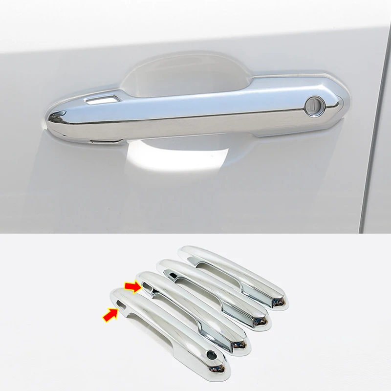 

For Toyota Highlander 2020 2021 Accessories ABS Chrome Car Door Protector Handle Decoration Cover Trim Sticker Car Styling 4PCS