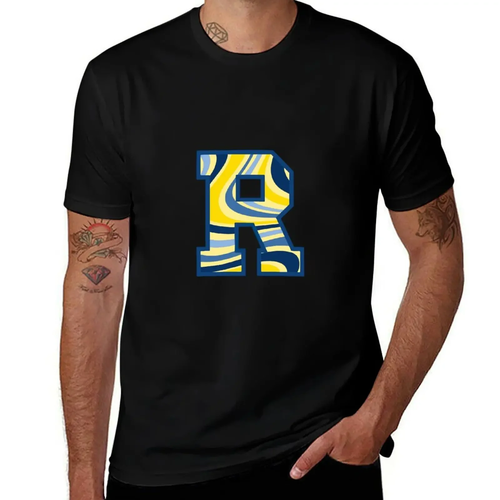 University of Rochester - U of R - Meliora - Yellowjackets T-Shirt cotton graphic tees graphic t shirts Men's clothing