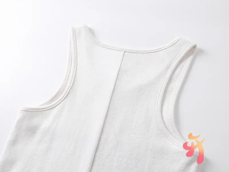 Oversized Hiphop Street Vulture Tank Top Cotton Kanye Sleeveless Top Alphabet Printed Sports Running Yoga Vest Men Women