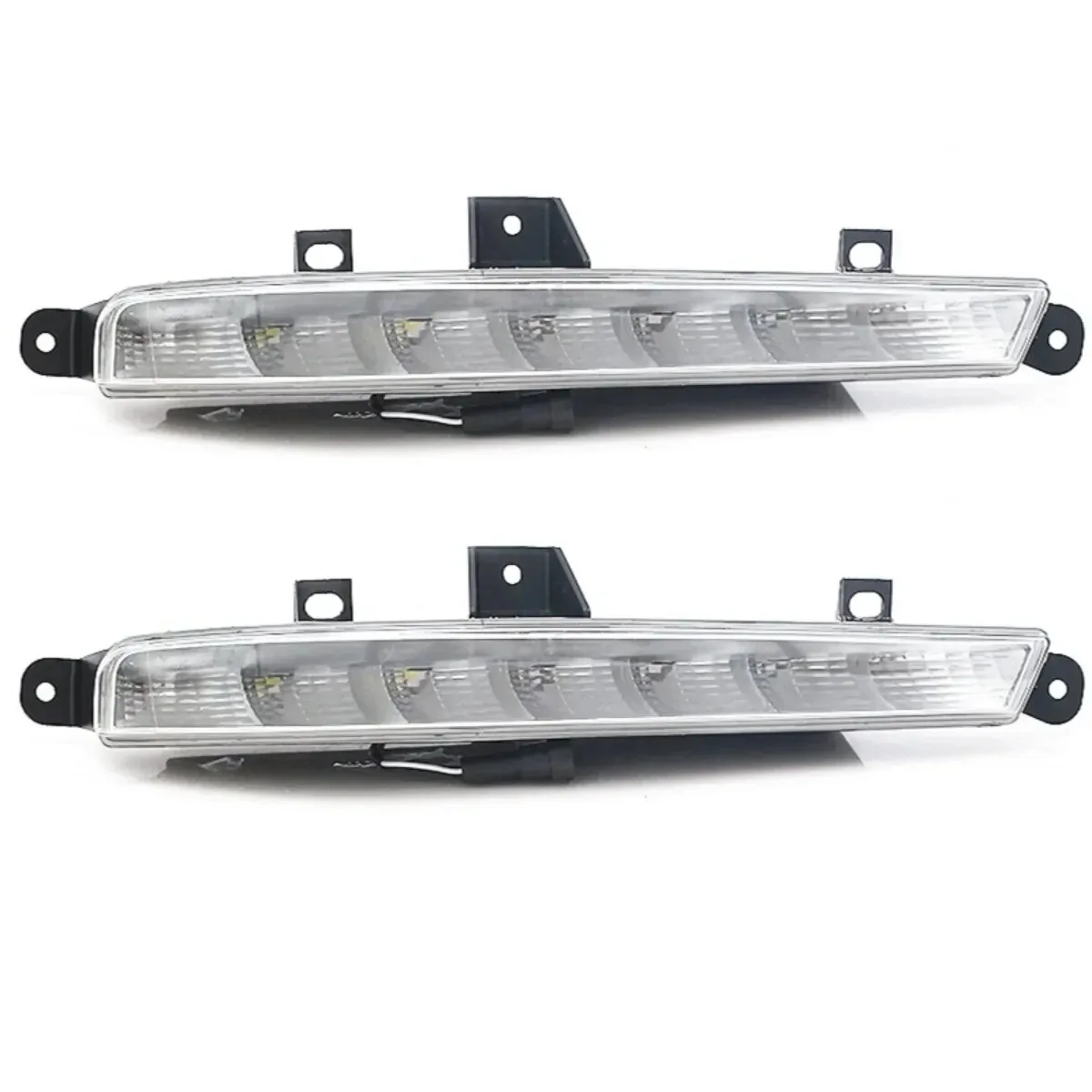 زوج المصد الأمامي LED الضباب الخفيف مصباح فوجليت الجمعية لمرسيدس بنز W221 S63 AMG 2007-2013 2218201356 2218201456 الضباب الخفيف #6